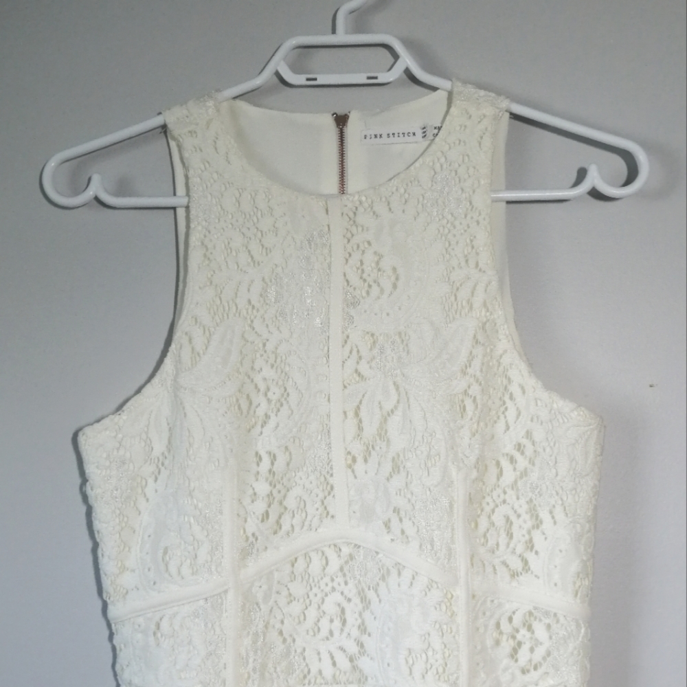 White Lace Dress from Pink Stitch